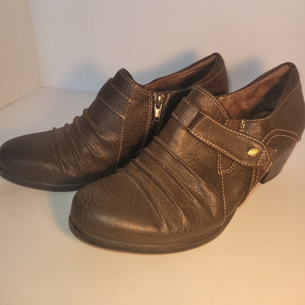 Natural Soul Naturlizer Dark Brown Keke Ankle Boot Size 6 Womens Shoe